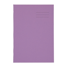 A4 Exercise Book 80 Page, 8mm Ruled With Margin, Purple - Pack of 50